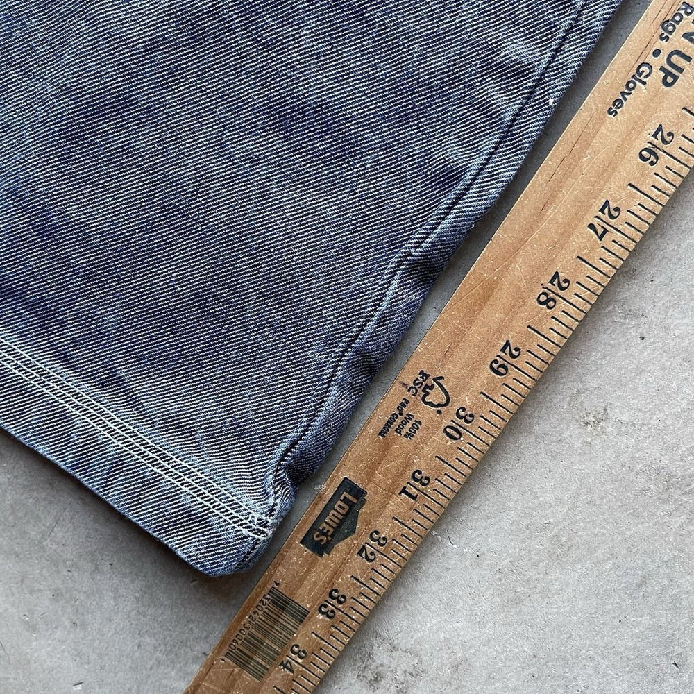 Vintage Ralph Lauren Denim Jeans Men 38x34 Blue Super Baggy Wide Leg Utility Y2K - Picture 7 of 8